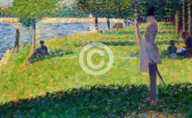 Study for La Grande Jatte, 1884-1885. Artist: Seurat, George Pierre (1859-1891)