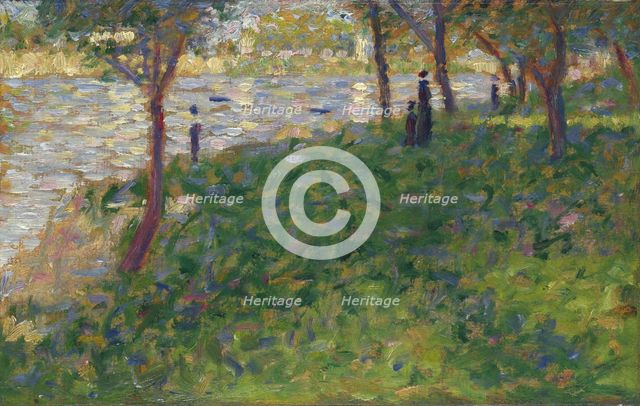 Study for La Grande Jatte, 1884-1885. Artist: Seurat, George Pierre (1859-1891)