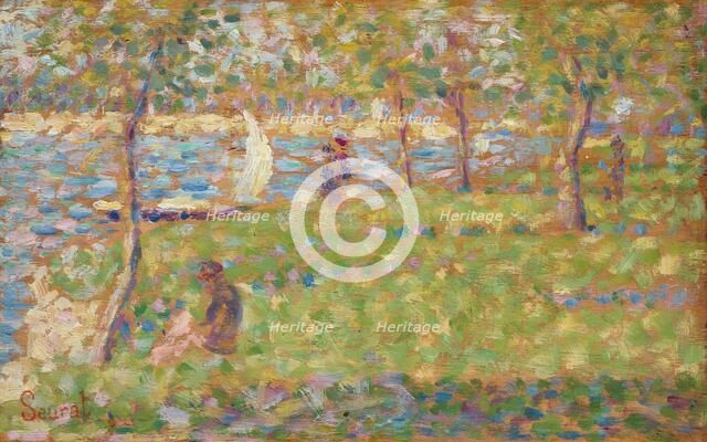 Study for "La Grande Jatte", 1884/1885. Creator: Georges-Pierre Seurat.