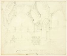 Study for Lambeth Palace, from Microcosm of London, c. 1808. Creator: Augustus Charles Pugin