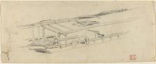 Study for "Le Petit Pont", probably c. 1850. Creator: Charles Meryon