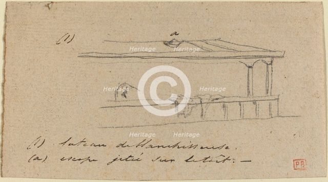 Study for "Le Petit Pont", probably c. 1850. Creator: Charles Meryon.