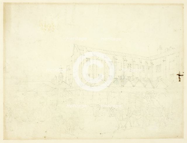 Study for Leaden Hall Market, from Microcosm of London, c. 1809. Creator: Augustus Charles Pugin.