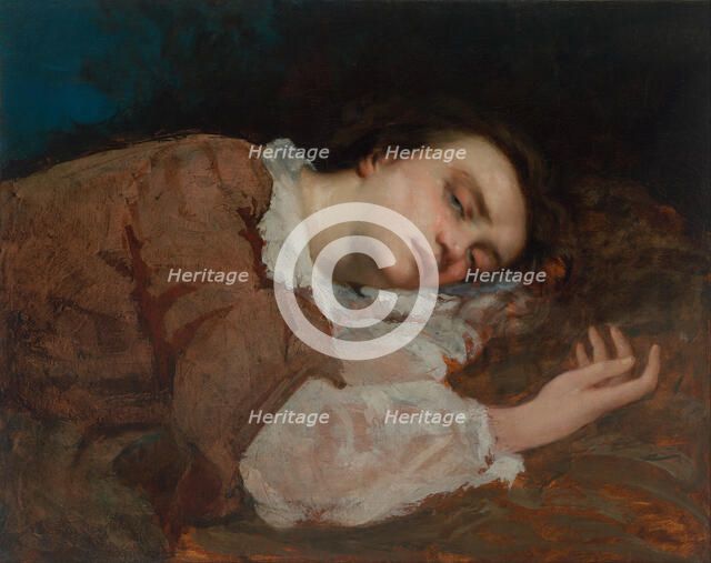 Study for Les Demoiselles des bords de la Seine (Été), 1856. Artist: Courbet, Gustave (1819-1877)