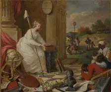 Study For Liberty Displaying the Arts and Sciences, or The Genius of America..., ca. 1791-92. Creator: Samuel Jennings