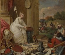 Study For Liberty Displaying the Arts and Sciences, or The Genius of America..., ca. 1791-92. Creator: Samuel Jennings