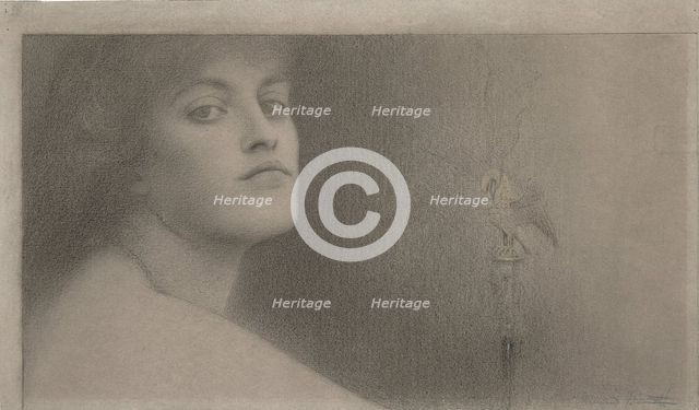 Study for l'Offrande (The Offering), 1891. Artist: Khnopff, Fernand (1858-1921)