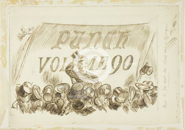 Study for Punch, Volume 90, 1886. Creator: Charles Samuel Keene.