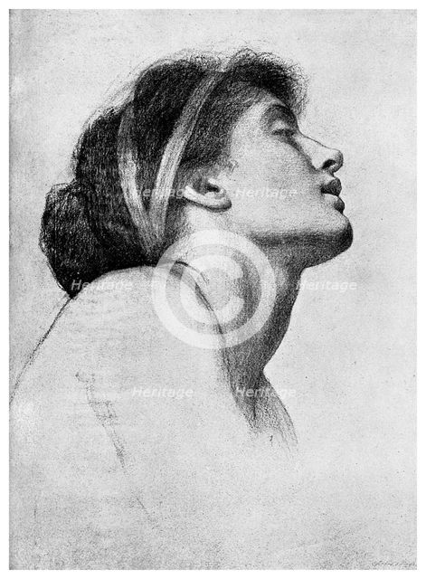 Study for 'Paolo and Francesca', 1895. Artist: Unknown