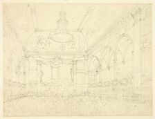 Study for Pantheon Masquerade, from Microcosm of London, c. 1809. Creator: Augustus Charles Pugin