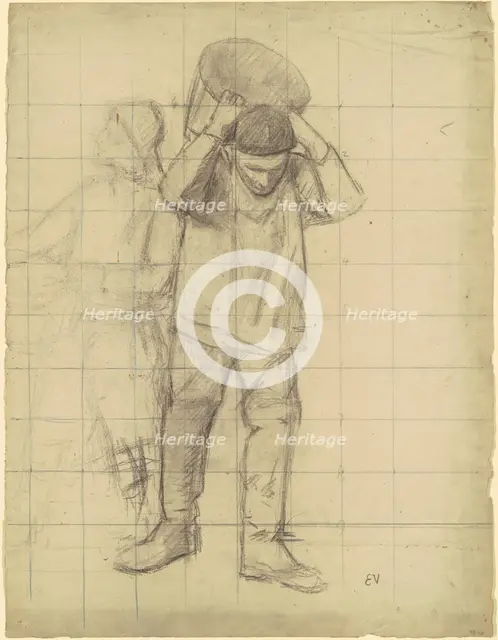 Study for "Pêcheurs de la mer du Nord" (Study for "Fishermen of the North Sea"), c. 1893. Creator: Eugene Laurent Vail.