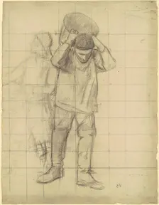 Study for "Pêcheurs de la mer du Nord" (Study for "Fishermen of the North Sea"), c. 1893. Creator: Eugene Laurent Vail