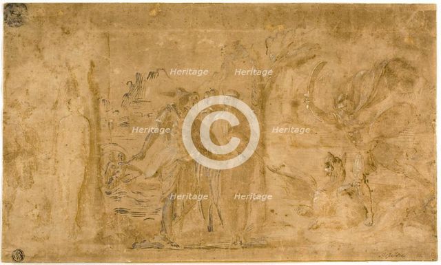 Study for Perseus Liberating Andromeda, n.d. Creator: Perino del Vaga.
