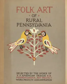 Study for Portfolio Cover: "Folk Art of Rural Pennsylvania", 1935/1942. Creator: Unknown