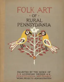 Study for Portfolio Cover: "Folk Art of Rural Pennsylvania", 1935/1942. Creator: Unknown
