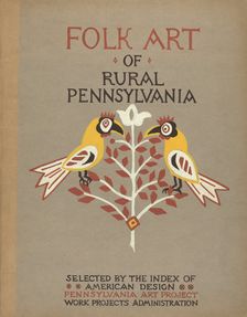 Study for Portfolio Cover: "Folk Art of Rural Pennsylvania", 1935/1942. Creator: Unknown