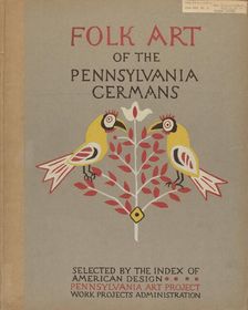 Study for Portfolio Cover: "Folk Art of Rural Pennsylvania", 1935/1942. Creator: Unknown