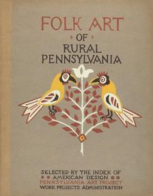 Study for Portfolio Cover: "Folk Art of Rural Pennsylvania", 1935/1942. Creator: Unknown