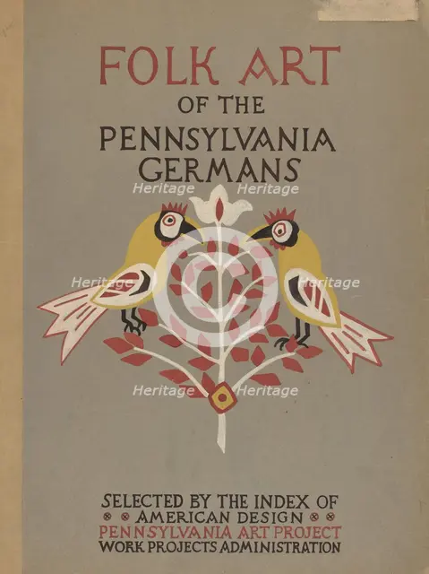 Study for Portfolio: "Folk Art of Rural Pennsylvania", 1935/1942. Creator: Unknown.