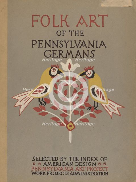 Study for Portfolio: "Folk Art of Rural Pennsylvania", 1935/1942. Creator: Unknown.