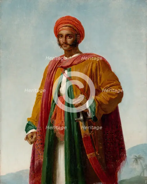 Study for "Portrait of an Indian", ca. 1807. Creator: Girodet de Roucy-Trioson.