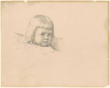 Study for "Portrait of Esther Haydin", 1886. Creator: Robert William Vonnoh