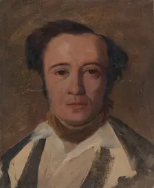 Study for Portrait of Frans Pippingsköld, 1850-1859. Creator: Robert Wilhelm Ekman