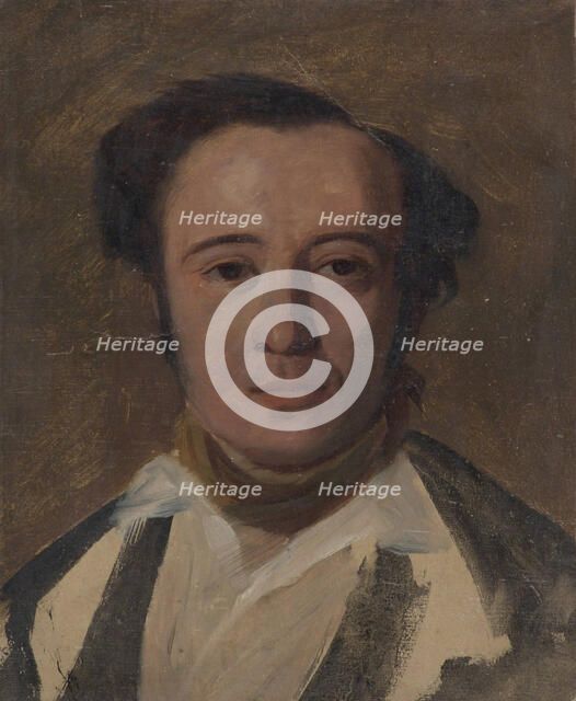 Study for Portrait of Frans Pippingsköld, 1850-1859. Creator: Robert Wilhelm Ekman.