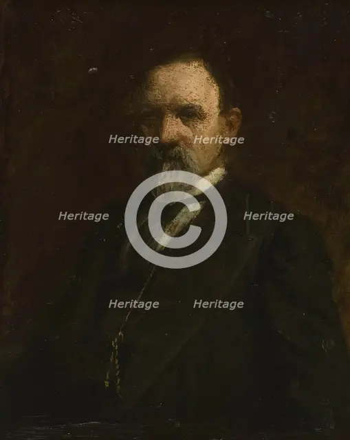 Study for "Portrait of Joshua Ballinger Lippincott", 1892. Creator: Thomas Eakins.
