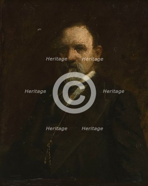 Study for "Portrait of Joshua Ballinger Lippincott", 1892. Creator: Thomas Eakins.