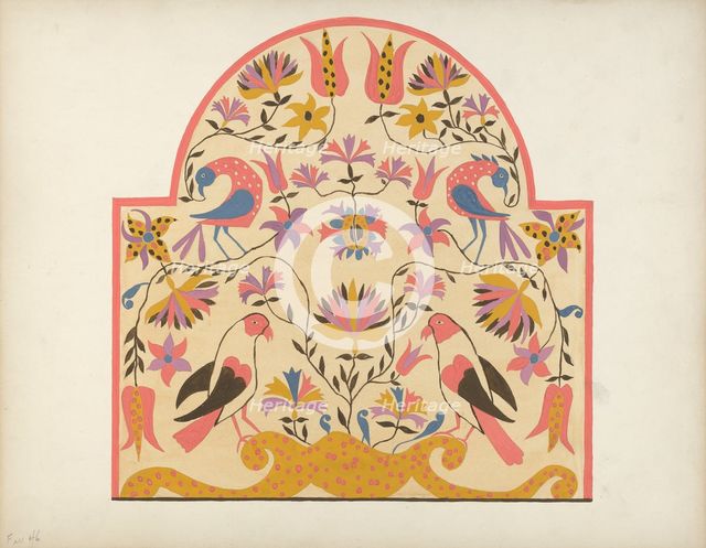 Study for Proposed Portfolio "Decorated Chests of Rural Pennsylvania", 1941. Creator: Unknown.