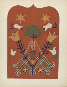 Study for Proposed Portfolio "Decorated Chests of Rural Pennsylvania", 1941. Creator: Unknown