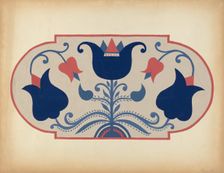 Study for Proposed Portfolio "Decorated Chests of Rural Pennsylvania", 1941. Creator: Unknown