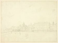 Study for Queen's Palace, St. James Park, c. 1809. Creator: Augustus Charles Pugin