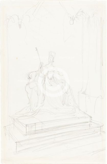Study for "Queen Victoria", 1838. Creator: George Hayter.