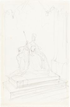 Study for "Queen Victoria", 1838. Creator: George Hayter