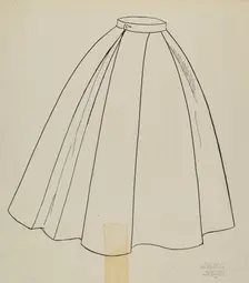 Study for Quilted Petticoat, 1935/1942. Creator: Julie C Brush