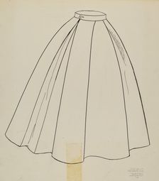 Study for Quilted Petticoat, 1935/1942. Creator: Julie C Brush