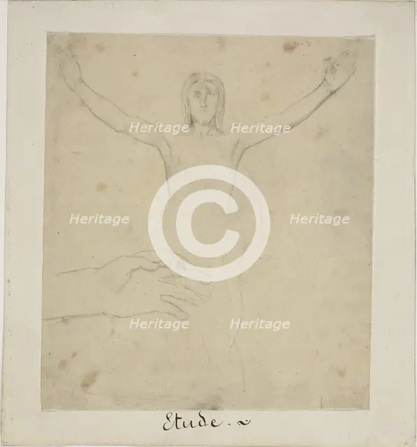 Study for Resurrection, c. 1855. Creator: Jules Elie Delaunay.