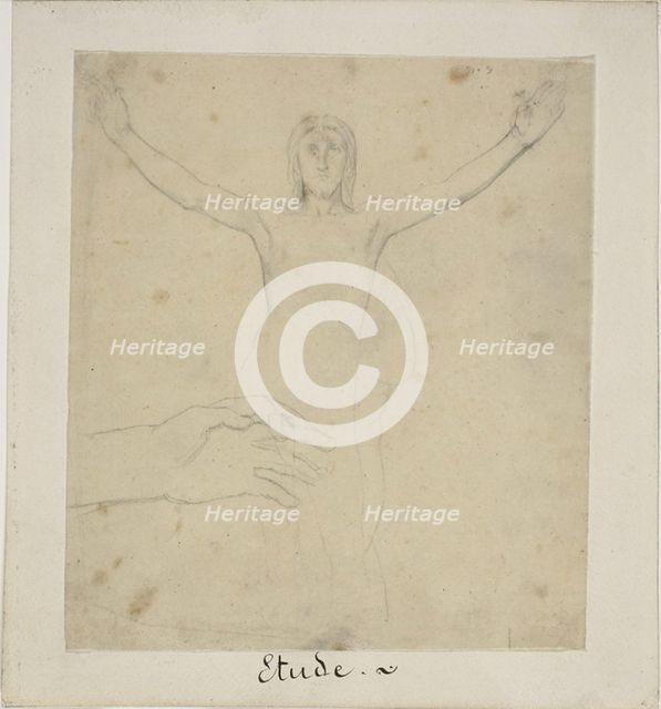 Study for Resurrection, c. 1855. Creator: Jules Elie Delaunay.