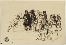 Study for Right Group, c.1820. Creator: David Wilkie