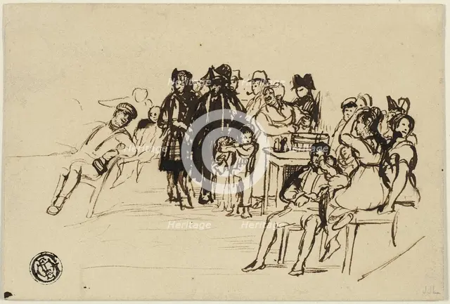 Study for Right Group, c.1820. Creator: David Wilkie.