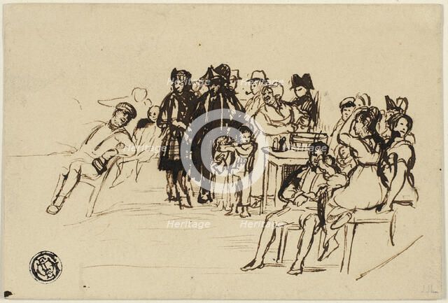 Study for Right Group, c.1820. Creator: David Wilkie.