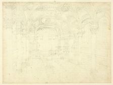 Study for St. Martin's in the Fields, from Microcosm of London, c. 1809. Creator: Augustus Charles Pugin