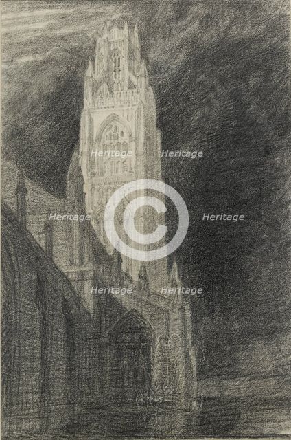 Study for 'St Botolph's, Boston', 1924. Artist: Frederick Landseer Maur Griggs.