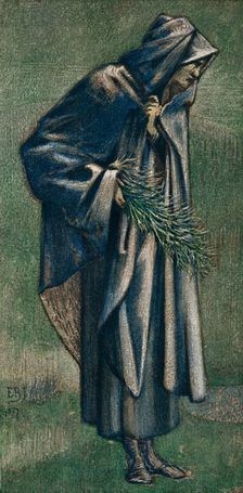 Study for St. Joseph in Picture, The Star of Bethlehem 1887. Creator: Sir Edward Coley Burne-Jones
