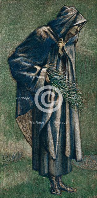 'Study for St. Joseph in Picture, The Star of Bethlehem', 1887. Creator: Sir Edward Coley Burne-Jones.