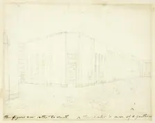 Study for St. Luke's Hospital, from Microcosm of London, c. 1809. Creator: Augustus Charles Pugin