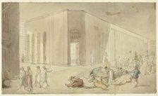 Study for St. Luke's Hospital, from Microcosm of London, c. 1809. Creator: Augustus Charles Pugin