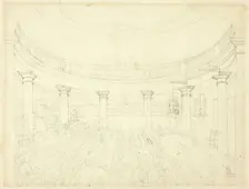Study for Surrey Institution, from Microcosm of London, c. 1809. Creator: Augustus Charles Pugin